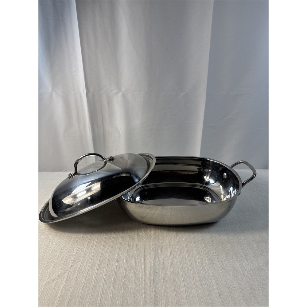 Farberware Classic Series 5-Quart Covered Rectangular Buffet Casserole Stainless